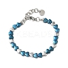 Heart Non-magnetic Synthetic Hematite Link Chain Bracelets for Women BJEW-Z148-07P-01-2