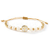 Minimalist Adjustable Natural Shell Beads Braided Bead Bracelets SR5600-1-1