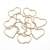Brass Cubic Zirconia Pendants KK-T032-024G-3