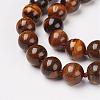 Natural Tiger Eye Beads Necklaces NJEW-F138-10mm-02-2