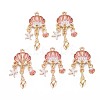 Alloy Enamel Pendants ENAM-S126-118C-NR-1
