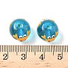 Ocean Theme Handmade Glass Enamel Beads LAMP-D304-02I-4
