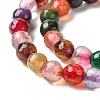 Natural Agate Round Beads Strand X-G-L084-6mm-08-5