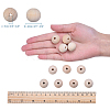 Natural Unfinished Wood Beads WOOD-Q008-20mm-LF-3