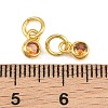 Brass Pave Cubic Zirconia Charms CU-CBA3D67-13G-4
