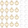 DIY Flat Round Link Connector Making Kits DIY-UN0002-91-1