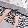 Polyester Tassel Lace Ribbon OCOR-WH0070-175B-3