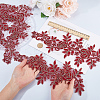Flower Polyester Embroidery Lace Appliques DIY-WH20011-03E-3