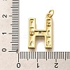 Brass Micro Pave Clear Cubic Zirconia Pendants KK-G521-01G-H-3