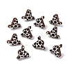 Natural Wood Stud Earrings EJEW-C013-01D-3