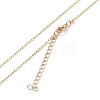 Alloy Rhinestone Pendant Necklaces NJEW-H306-A12-G-5