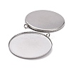 Non-Tarnish 304 Stainless Steel Lace Edge Bezel Cups STAS-I184-02A-P-2