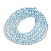 Natural Blue Topaz Beads Strands G-B090-A28-03-3