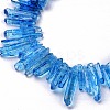 Natural Crackle Quartz Crystal Dyed Beads Strands G-I345-03B-3