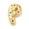 Brass Cubic Zirconia Pendants KK-M295-13G-P-1