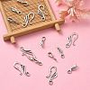 Tibetan Style Alloy Hook and Eye Clasps PALLOY-YW0003-25-5