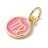 Real 18K Gold Plated Brass Enamel Charms KK-L216-001G-L04-2