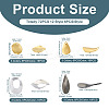 72Pcs 12 Style Brass Pendants FIND-SW0001-24-4