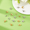 16 Sets 2 Colors 201 Stainless Steel Snap Clasps STAS-HY0001-90-4