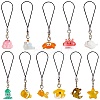 Sea Animals Resin Pendant Mobile Straps HJEW-SW00036-1