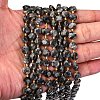 Natural Larvikite Beads Strands G-C116-A30-02-3