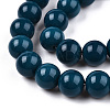 Opaque Solid Color Glass Beads Strands GLAA-T032-P10mm-14-3