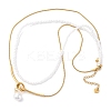 304 Stainless Steel Double Layered Necklaces NJEW-R026-28G-4