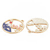 Alloy Enamel Pendants LS-ENAM-S126-112-NR-3