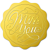 Plastic Self Adhesive Gold Foil Embossed Stickers DIY-WH0211-179-1