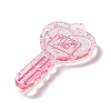 Acylic Pendant with Glitter Powder OACR-H035-01F-2