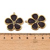 304 Stainless Steel Enamel Pendants STAS-I371-26G-04-3