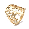 201 Stainless Steel Open Cuff Rings for Women RJEW-M020-08G-1-1