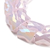 AB Color Plate Glass Beads Strands EGLA-P051-06B-C01-3