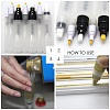 Plastic Refillable oil paint Pen Brush DIY-H137-04-4