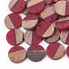 Resin & Walnut Wood Pendants RESI-S358-02C-08-1