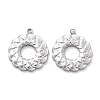 Anti-Tarnish 304 Stainless Steel Pendants STAS-R130-59P-1