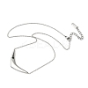 304 Stainless Steel V Shaped Pendant Necklaces for Women NJEW-Z086-01P-2