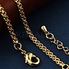 Brass Rope Chain Bracelets for Women BJEW-G735-08G-3