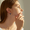 12Pcs 6 Style Stainless Steel Hoop Earrings for Women EJEW-FI0002-08-7