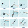 SUNNYCLUE DIY Snake Earring Making Kits DIY-SC0020-28-4