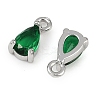 Brass Micro Pave Cubic Zirconia Pendants KK-K374-07P-3