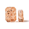 Transparent Spray Painted Glass Beads GLAA-I050-08E-3