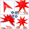 6Pcs 3 Colors Paper Star Pendant Decorations HJEW-GF0001-66A-5