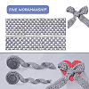 2 Rolls 2 Sizes Polyester Elastic Ribbon EW-TA0001-02H-1