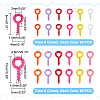 720Pcs 12 Style Spray Painted Iron Screw Eye Pin Peg Bails IFIN-PH0005-16B-2