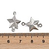 304 Stainless Steel Connector Charms X-STAS-L297-10P-3