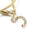 Polyester Cord Braided Necklace Makings MAK-L043-03G-10-3