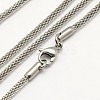 Tarnish Resistant Trendy Men's 304 Stainless Steel Lantern Chain Necklaces LS-NJEW-M071-02-1