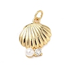 Brass Micro Pave Cubic Zirconia Pendants KK-D426-20A-G-1