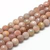 Natural Sunstone Beads Strands G-R447-6mm-02-1